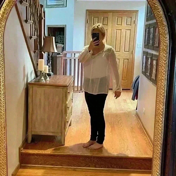 100% Silk Cream Joie Blouse/Top-Size Small - Picture 11 of 11